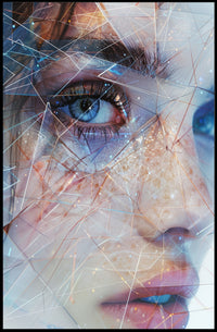 Mystical Medieval Cloaked Figure Fantasy Art Poster PosterGoat