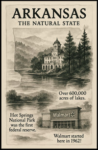 Arkansas The Natural State Poster