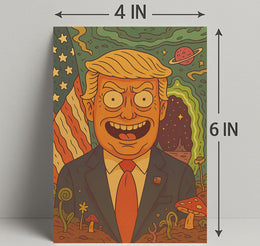 Cosmic Cartoon President Poster PosterGoat