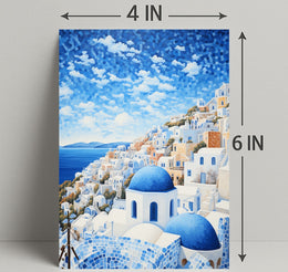 Santorini Serenity Poster