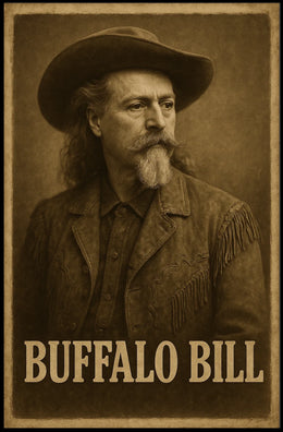 Buffalo Bill Vintage Western Portrait Cultural or Heritage Poster