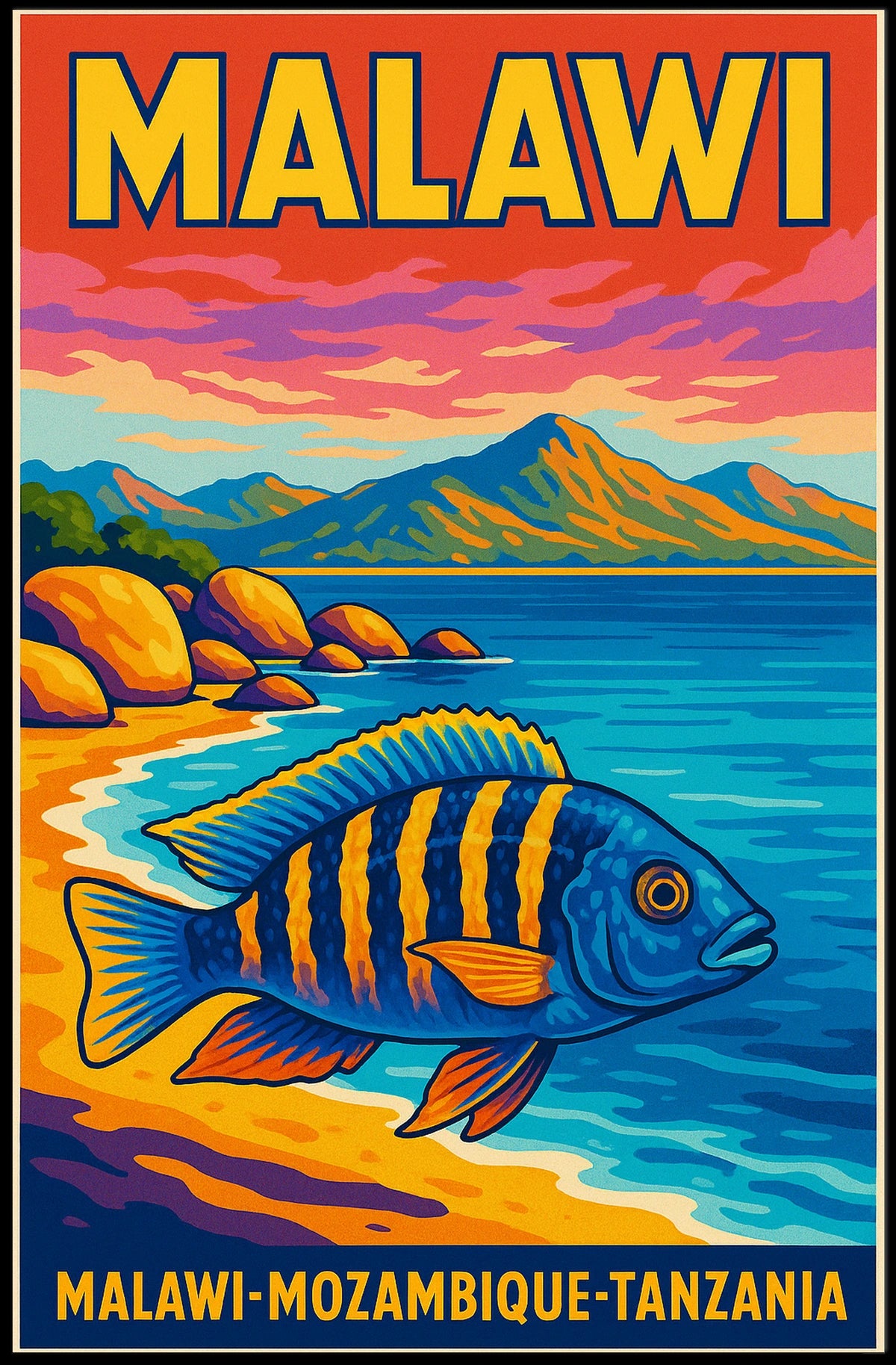Vibrant Malawi Poster