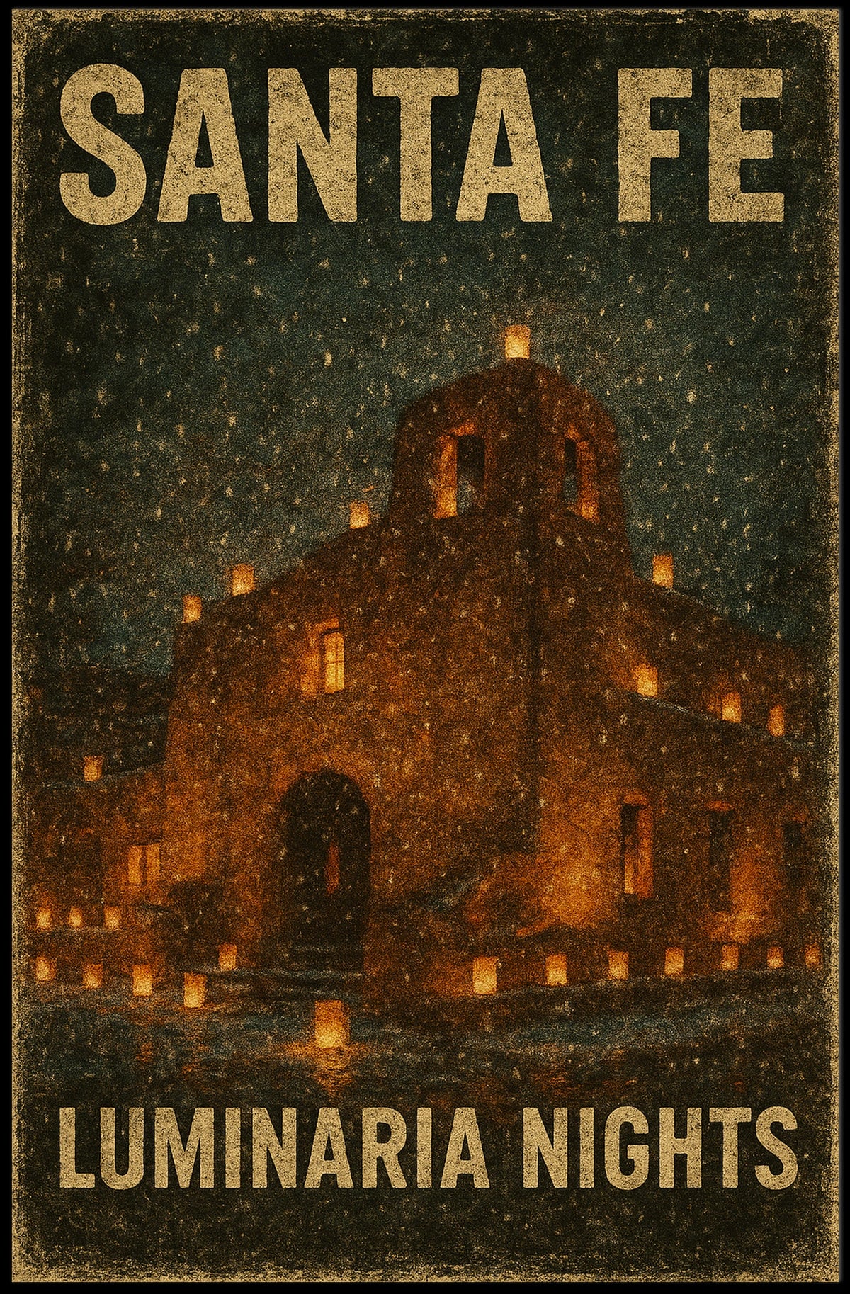 Santa Fe Luminaria Nights Poster