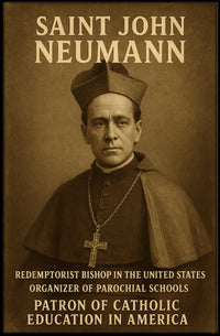 Saint John Neumann Patron Of Catholic Poster