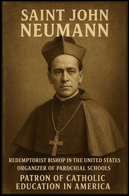 Saint John Neumann Patron Of Catholic Poster