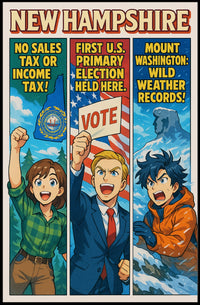 New Hampshire Highlights Poster