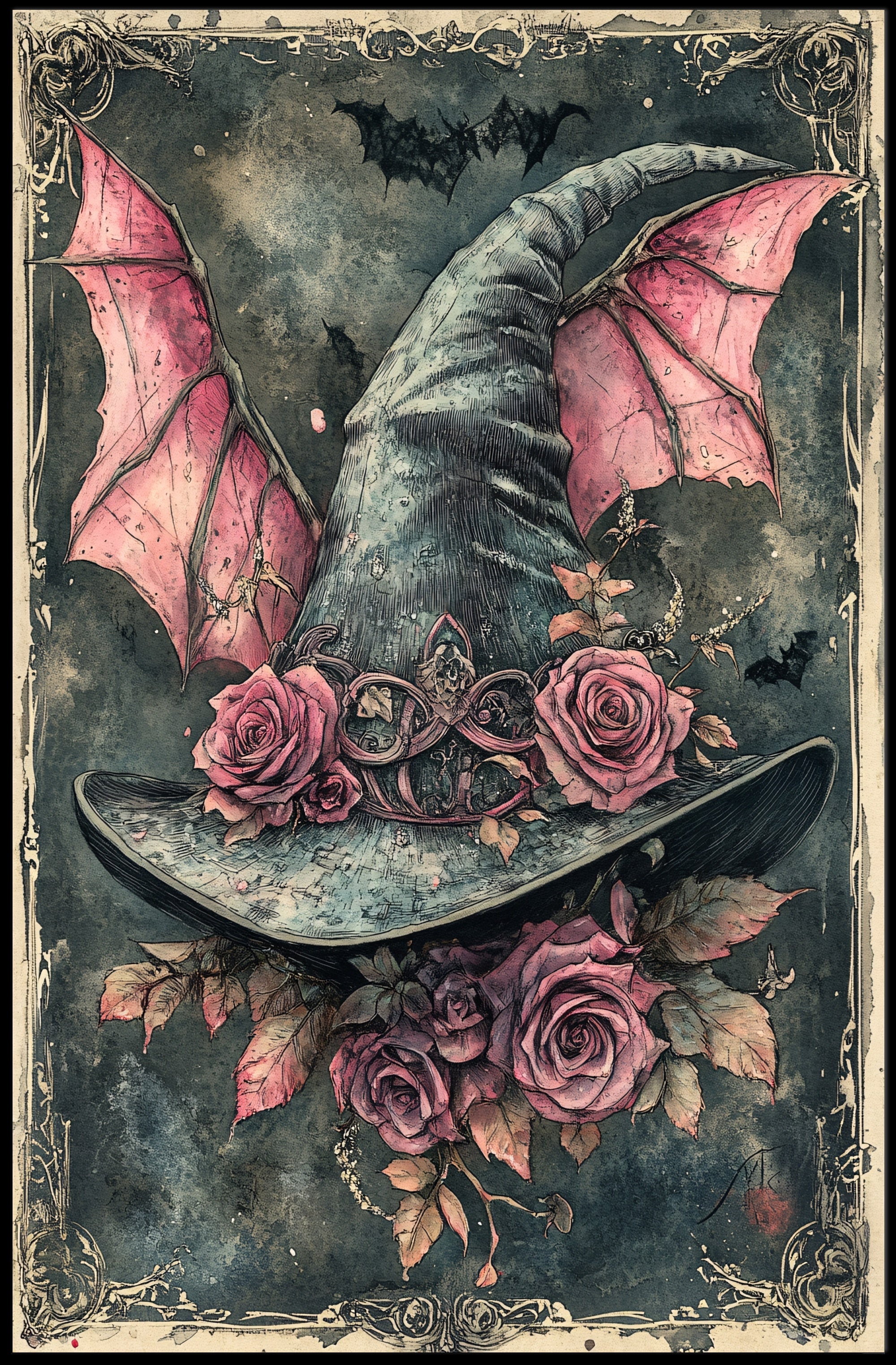 Enchanted WitchS Hat Poster