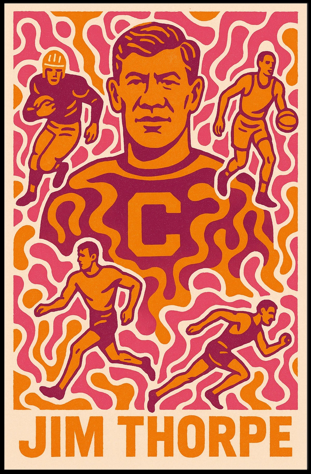 Jim Thorpe Athletic Legend Poster