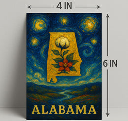 Alabama's Artful Heritage: Vibrant Cultural or Heritage Poster