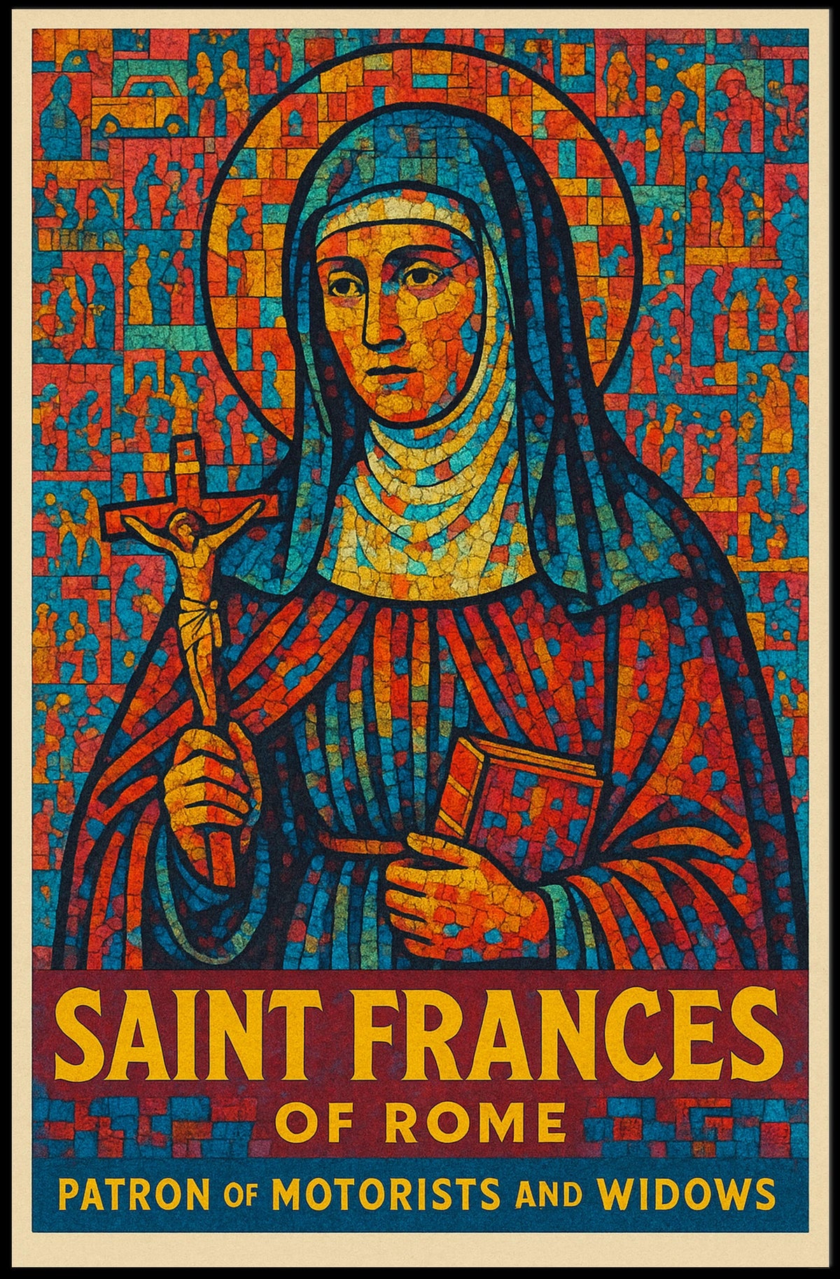 Saint Frances Of Rome Poster