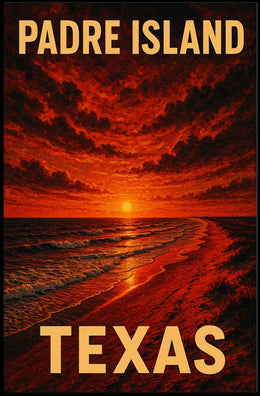Padre Island Sunset Poster