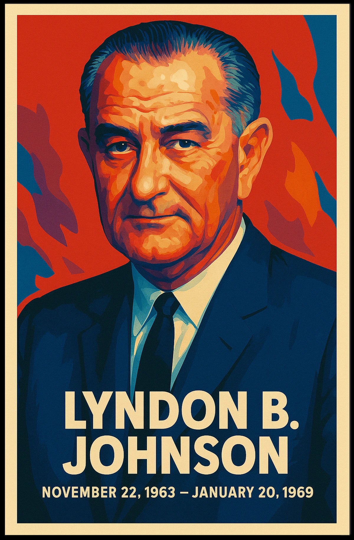 Lyndon B. Johnson Presidential Poster