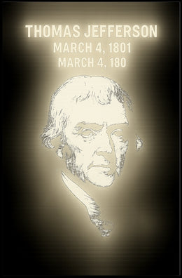 Thomas Jefferson Inauguration Dates Poster