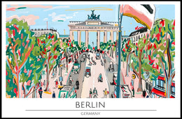 Vibrant Berlin Poster PosterGoat