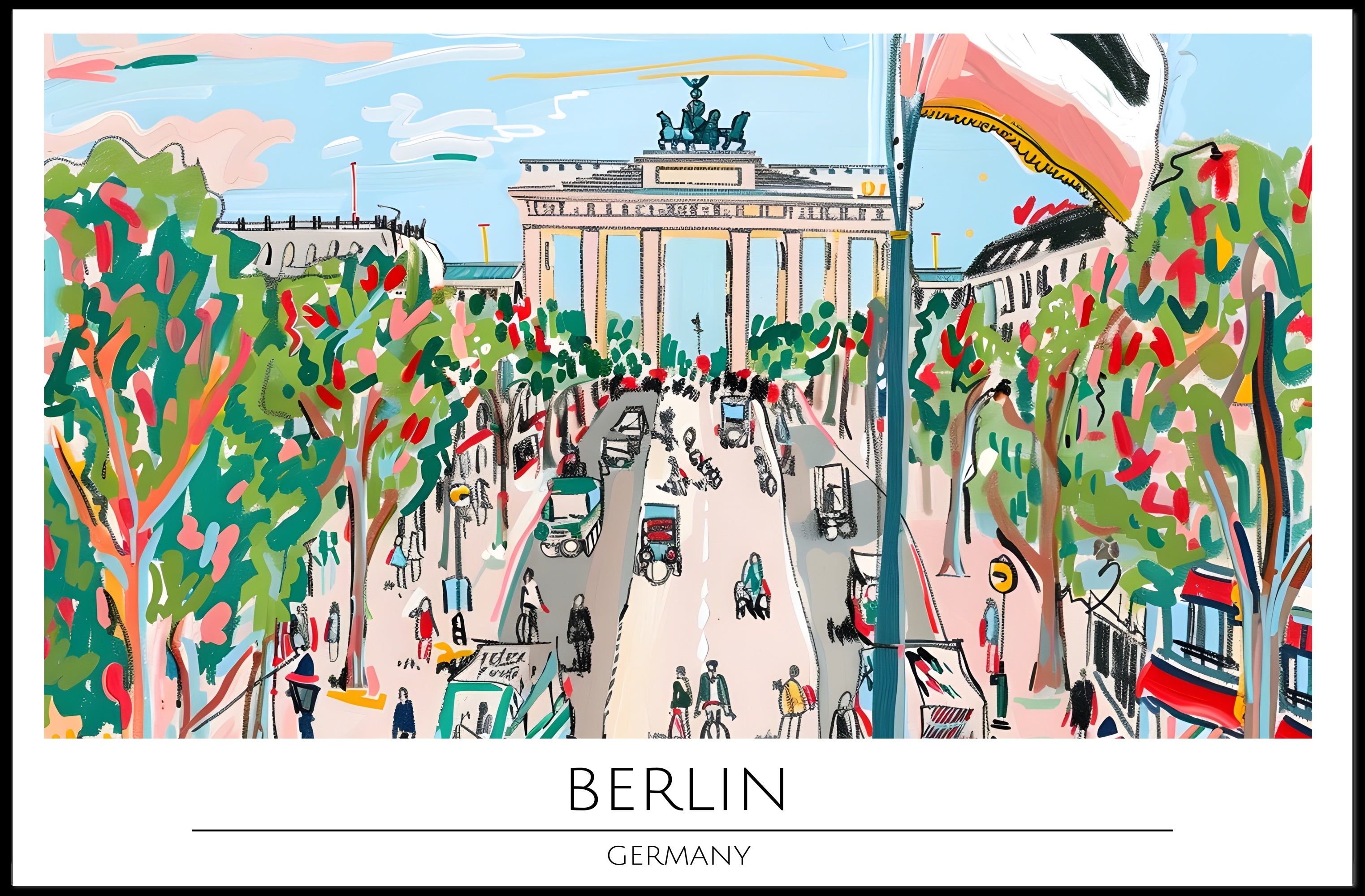Vibrant Berlin Poster PosterGoat