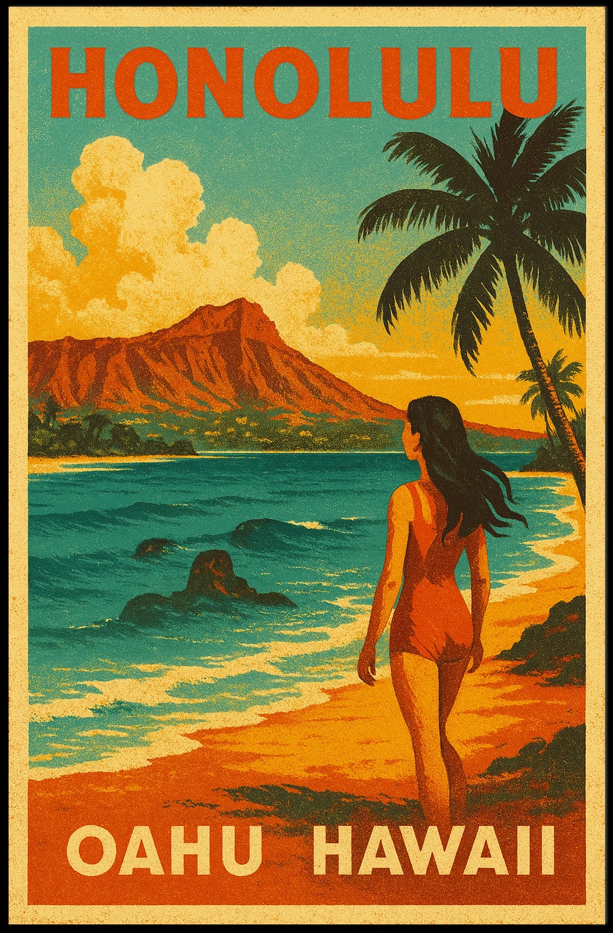 Escape to Oahu Poster
