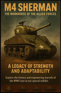 M4 Sherman The Workhorse of the Allied Forces Poster