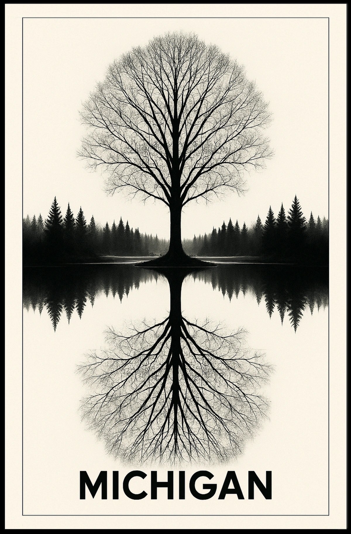 Michigan Reflection Poster