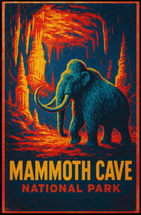 Mammoth Cave Vintage Adventure Poster