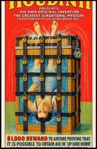 Houdini's Sensational Mystery Poster PosterGoat