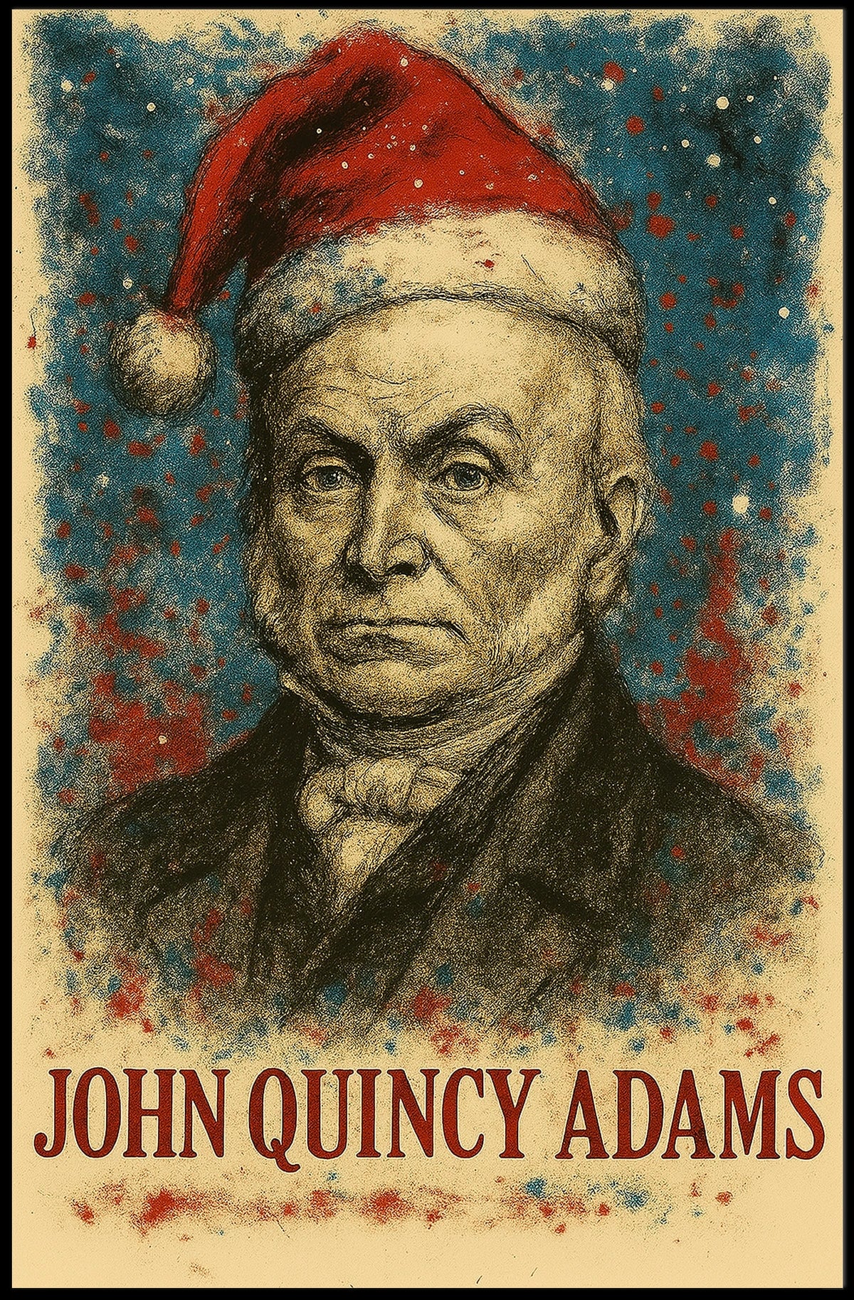 John Quincy Adams 6th President of the United States Christmas SeriesPoster
