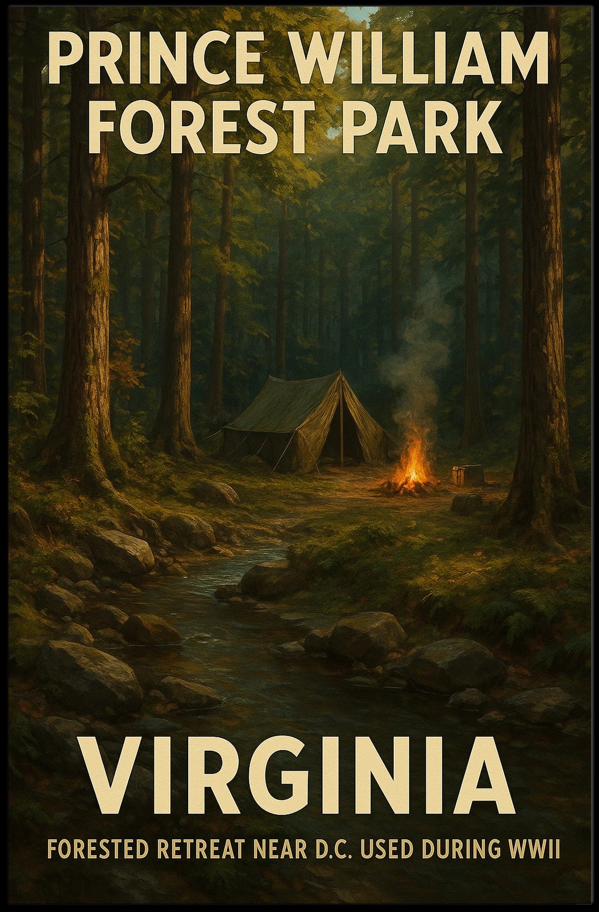 Prince William Forest Park Virginia Poster