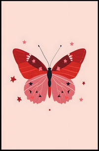Whimsical Butterfly Art Print: Abstract or Artistic Poster PosterGoat