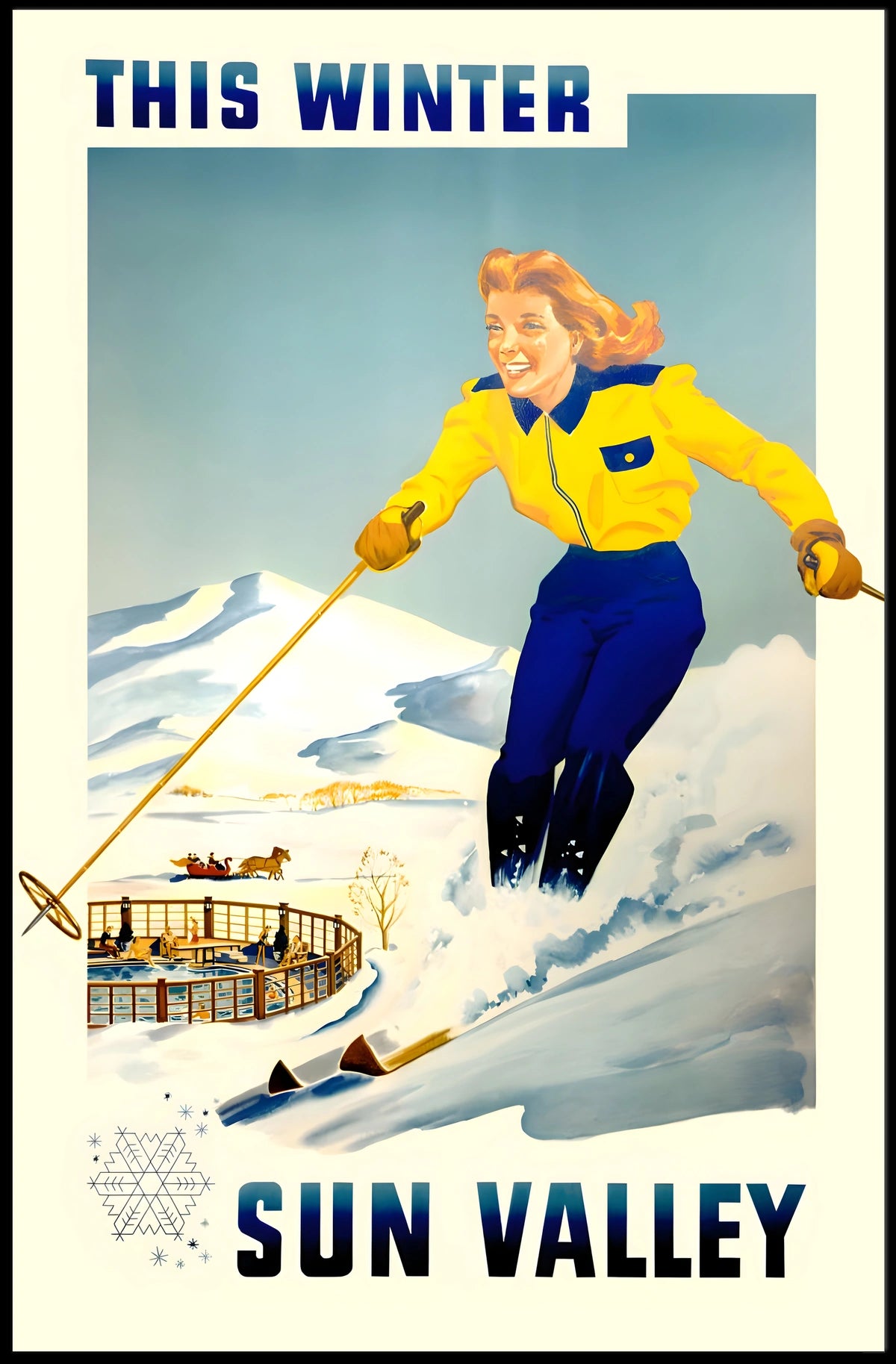 Sun Valley Winter Adventure Poster