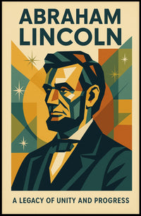 Abraham Lincoln A Legacy of Unity and Progress Poster PosterGoat