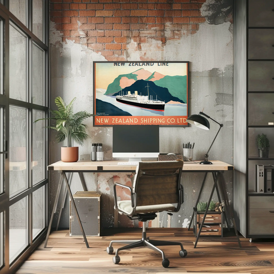 New Zealand Shipping Line Poster