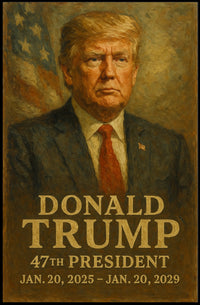 Presidential Resolve Trump Patriotic Cinematic Poster