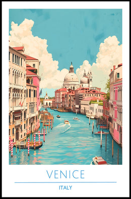 Venetian Waterways: Vintage Travel Poster
