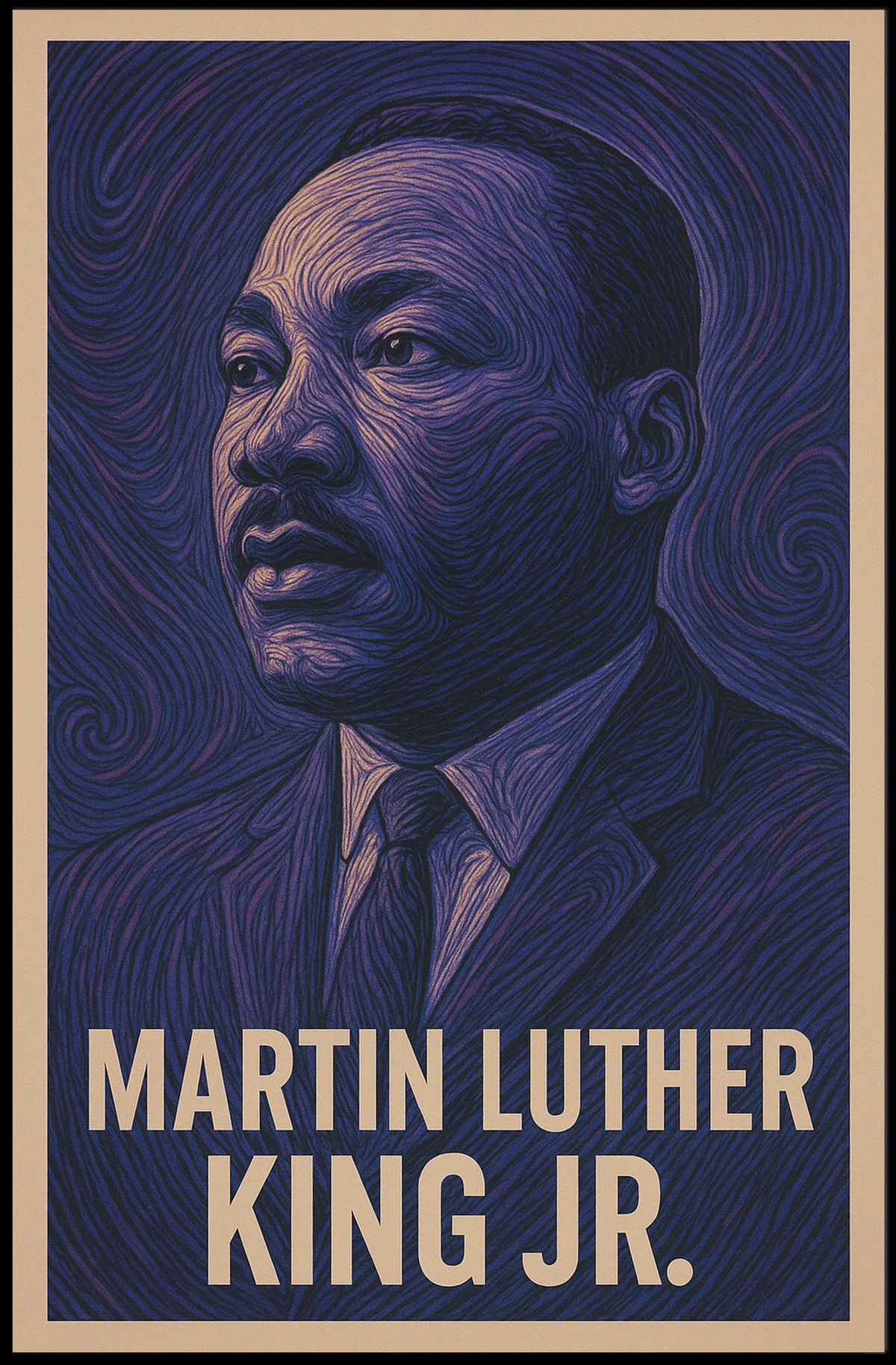 Martin Luther King Jr. A Visionary Poster