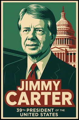 Jimmy Carter Presidential Portrait Patriot Poster
