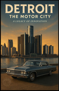 Detroit The Motor City Poster