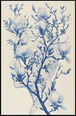 Blossoming Thoughts Art Print Poster Decorative Wall Art for Home Decor PosterGoat