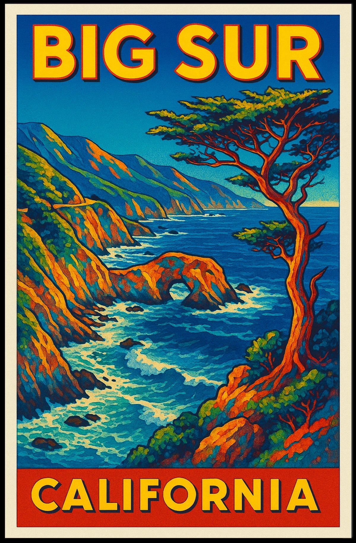 Big Sur, California Poster
