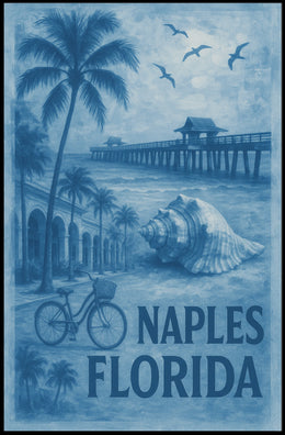 Naples Florida Coastal Serenity Poster For Home Decor