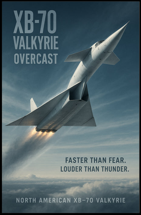 North American XB-70 Valkyrie Cold War Military Recruitment Poster