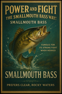 Power and Fight The Smallmouth Bass Way Poster