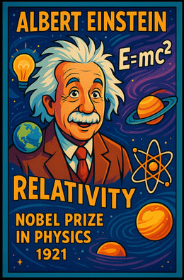 Einstein Relativity Vintage Science Home Decor Poster