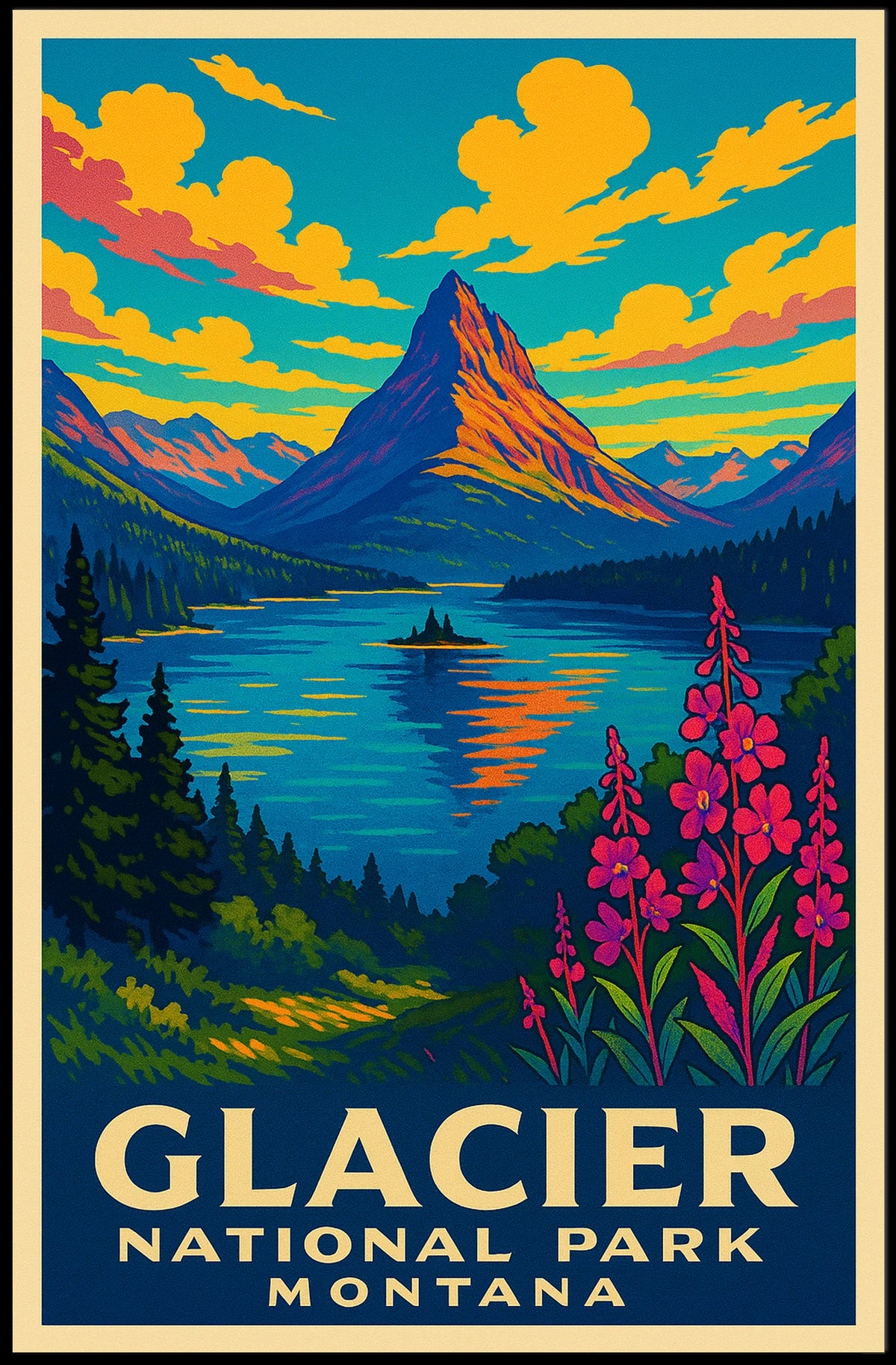 Glacier National Park Montana Poster