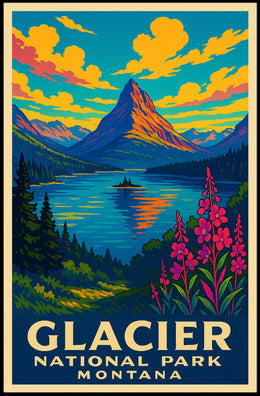 Glacier National Park Montana Poster
