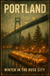 Winter In The Rose City Poster