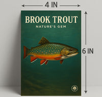 Brook Trout Nature's Gem Wall Art Print PosterGoat