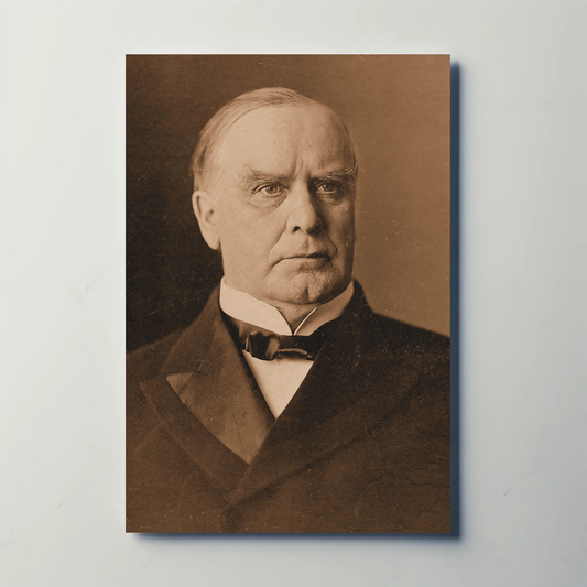 Wiliam McKinley 25th President Sepia Photo