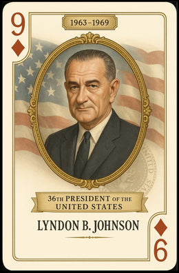 Lyndon Johnson 36th President Portrait Wall Poster