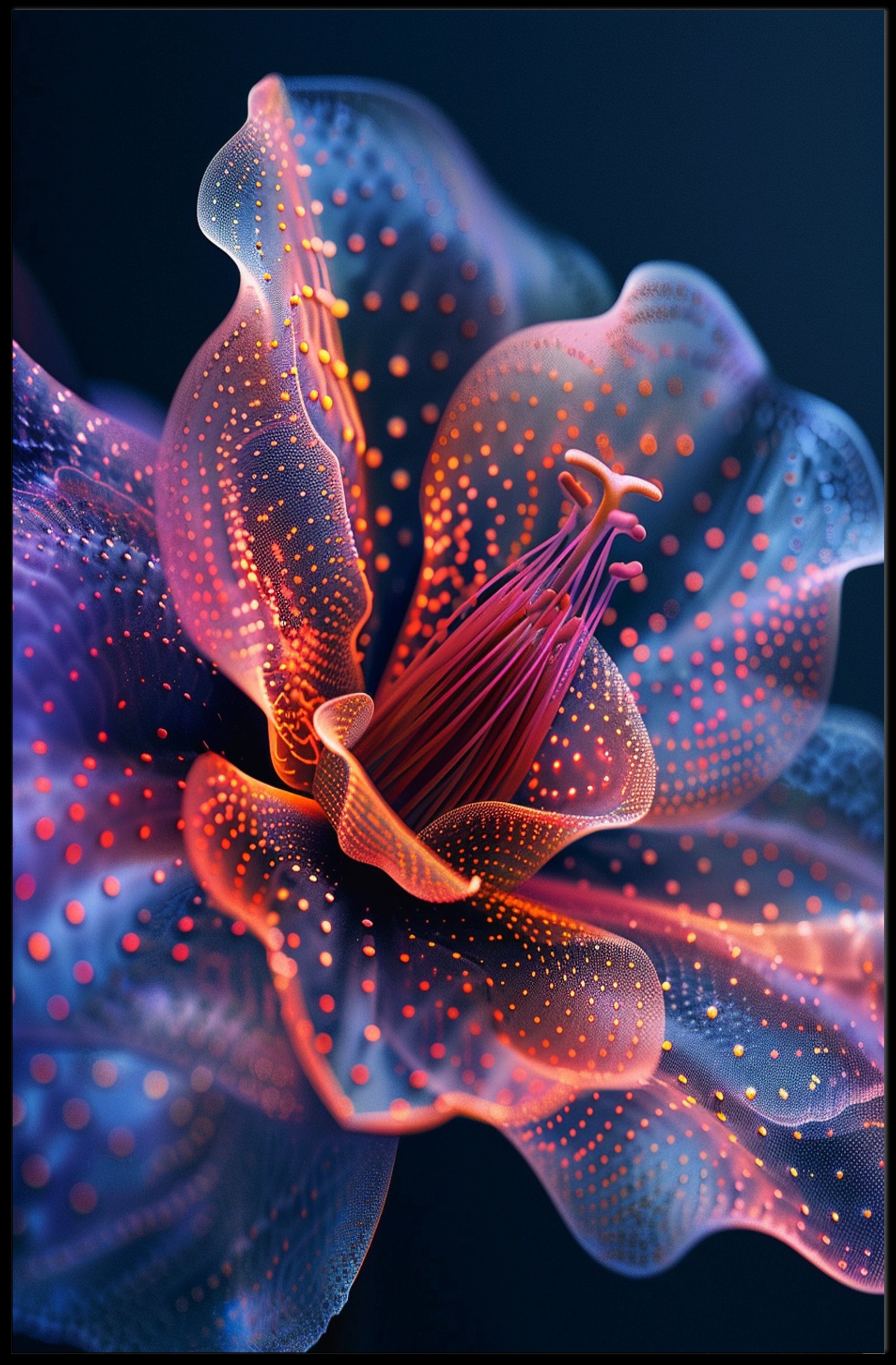 Neon Bloom Poster PosterGoat