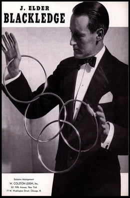 Vintage Magician Illusionist Poster from Mid-20th Century Era