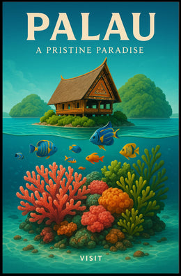 Palau A Pristine Paradise Poster